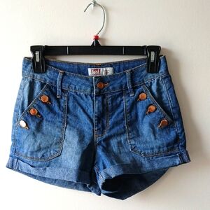 LEI Cuffed Jean Shorts Size 1